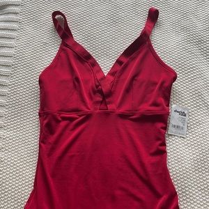 Charlotte Russe Red Bodysuit size XS
